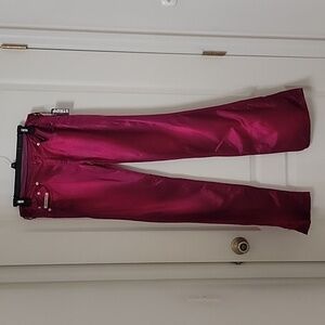 Diesel Jeans Size 28 Berry Color Satin "Stripp" Jeans / Pants, Flare Leg, NEW